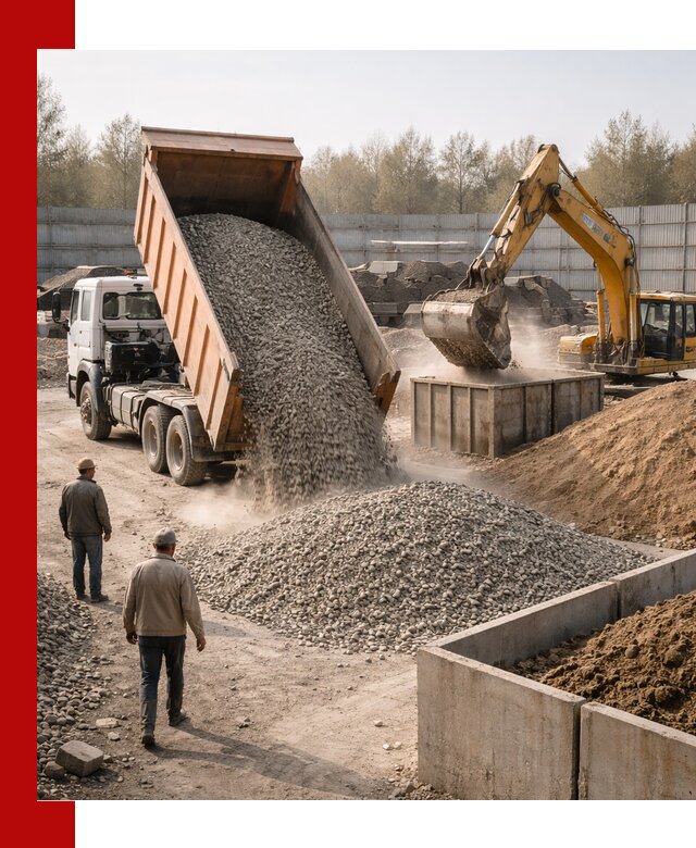 Доставка нерудных материалов с погрузкой и разгрузкой в Белебее