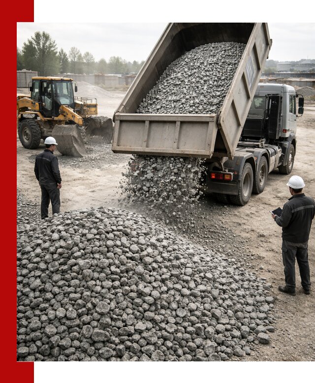 Доставка гранитного щебня фракции 20-40 в Белебее