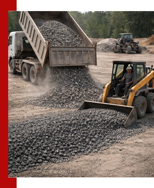 Гранитный щебень фракция 40-70 с доставкой в Белебее