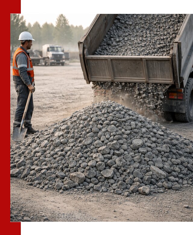 Гранитный щебень фракции 100–201 для строительства в Белебее