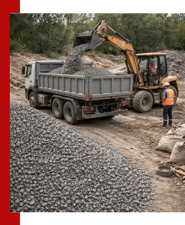 Доставка гравийного щебня в Белебее оптом и в розницу