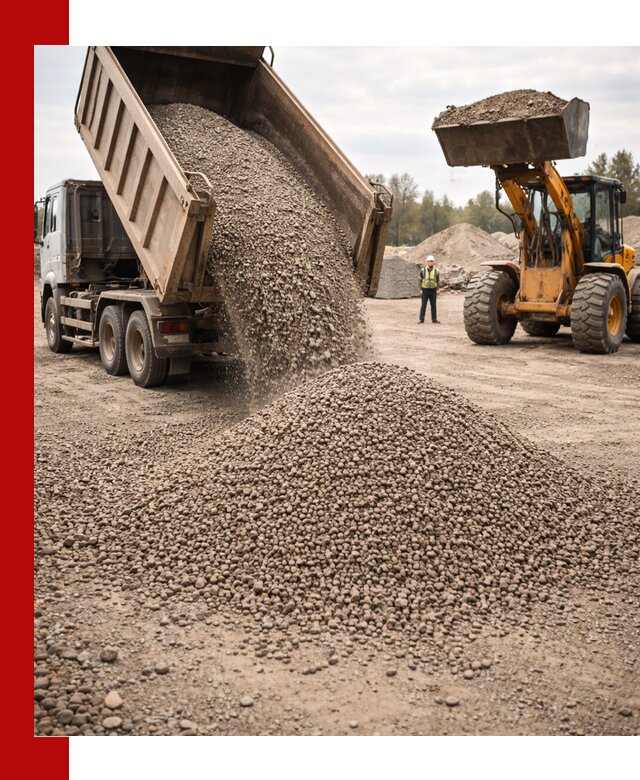 Гравийный щебень фракция 3–10 с доставкой в Белебее