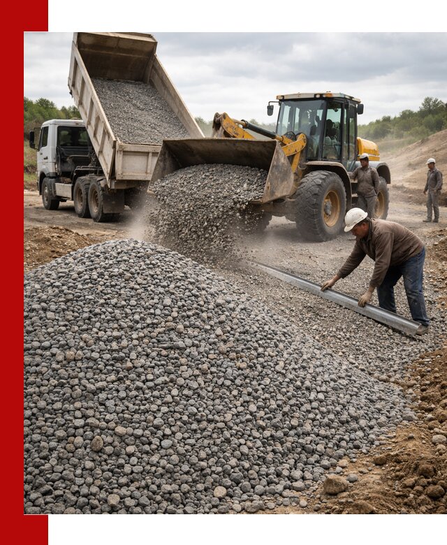 Гравийный щебень фракция 5-20 с доставкой в Белебее