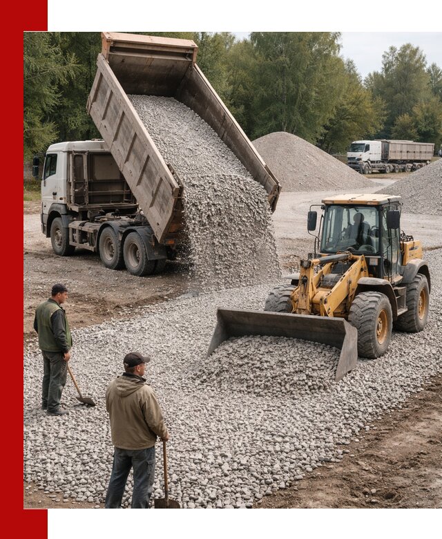 Купить гравийный щебень фракция 20-40 в Белебее с доставкой