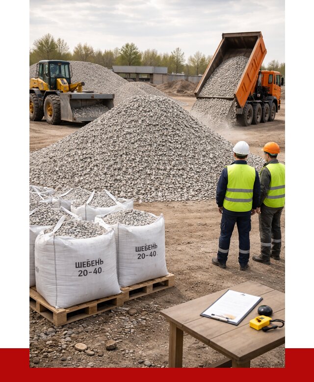Известняковый щебень 20-40 в Белебее от 2142 р. ПРОНЕРУДБлб
