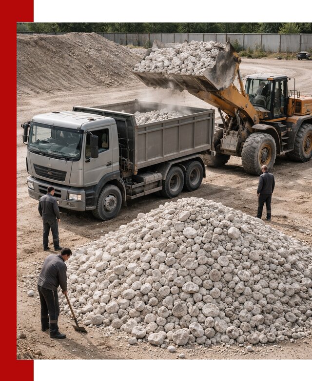 Известняковый щебень фракция 70–150 с доставкой в Белебее