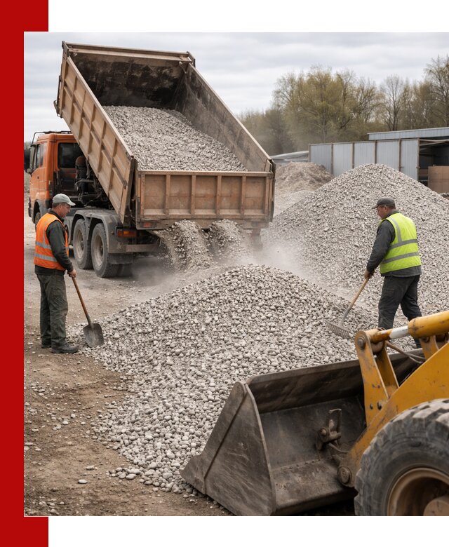 Доломитовый щебень фракции 5-20 с доставкой в Белебее