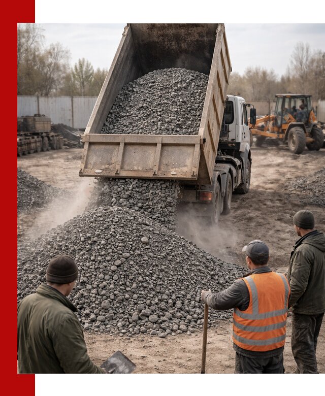 Доставка шлакового щебня в удобные сроки по выгодной цене в Белебее