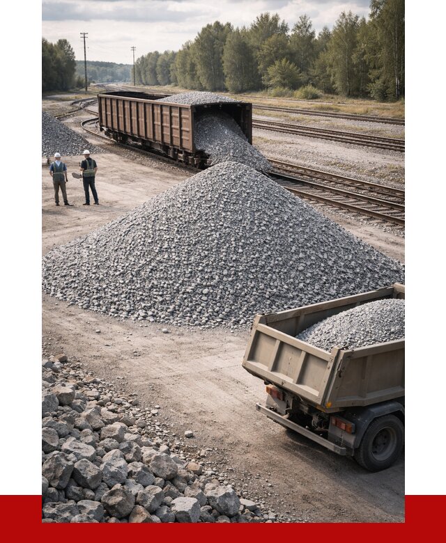 Железнодорожный щебень 20-60 в Белебее от 1734 р. | ПРОНЕРУДБлб