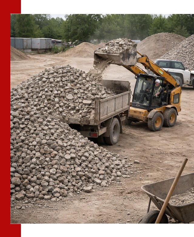 Доставка вторичного щебня в Белебее для строительных работ