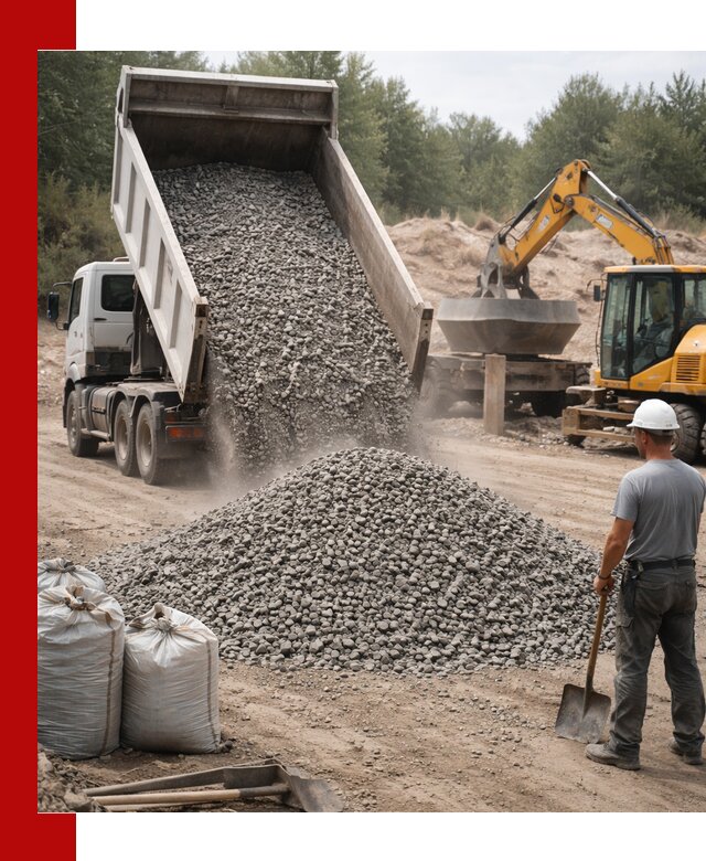 Доставка и продажа бетонного щебня в Белебее