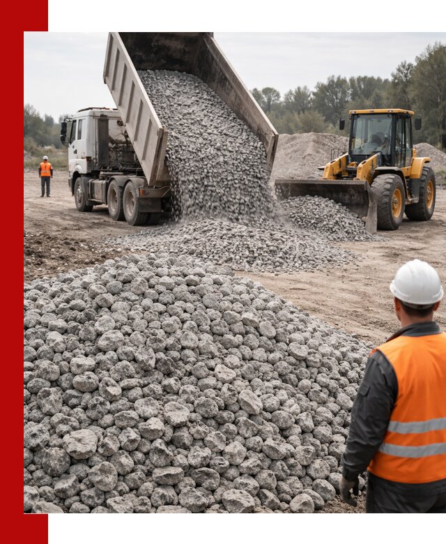 Доставка бетонного щебня фракции 20-40 в Белебее