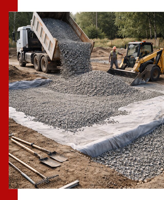 Щебень для фундамента с доставкой в Белебее