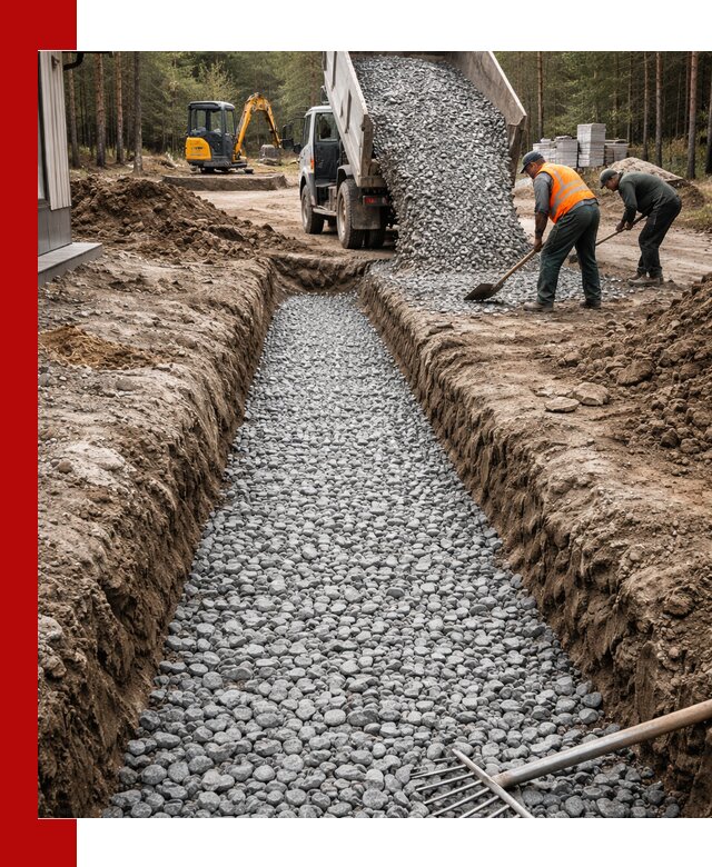 Щебень для дренажа с доставкой в Белебее высокого качества