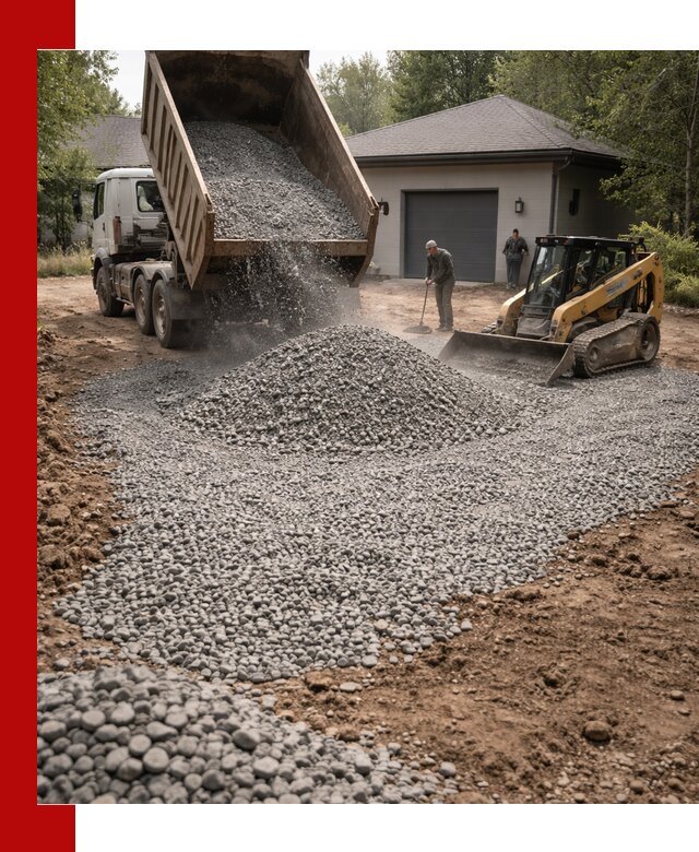 Щебень для парковки в Белебее: доставка и укладка качественного материала