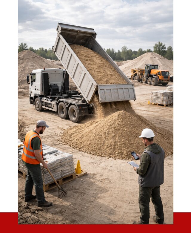 Карьерный песок с доставкой в Белебее от 3672 р. ПРОНЕРУДБлб