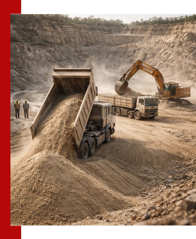 Карьерный песок навалом с доставкой в Белебее