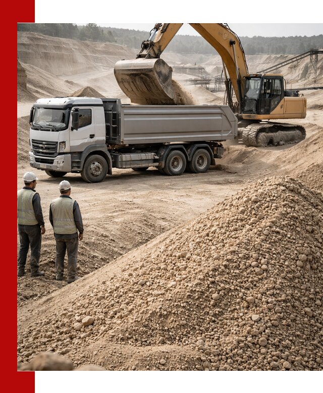 Карьерный крупнозернистый песок с доставкой в Белебее