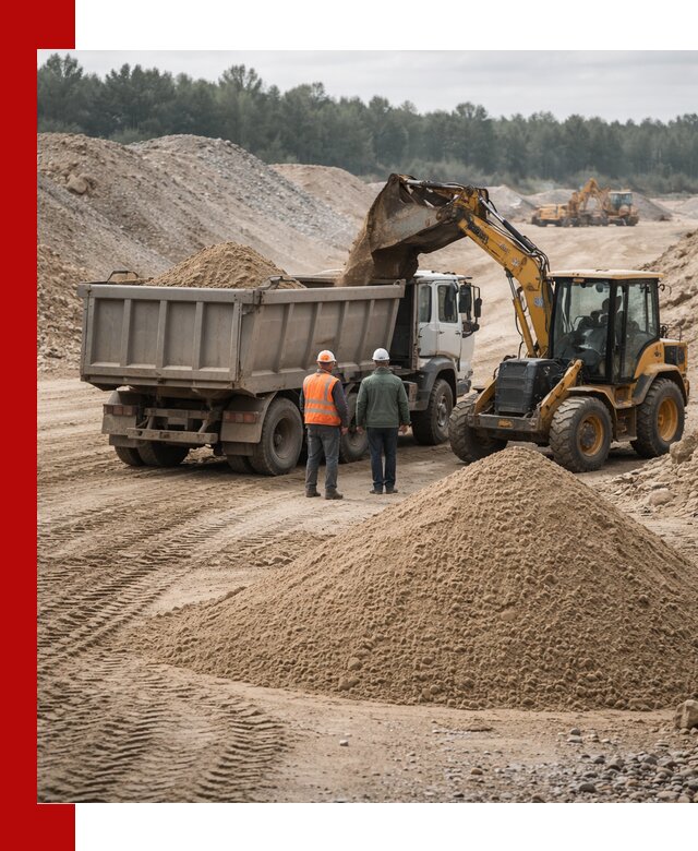 Карьерный среднезернистый песок с доставкой в Белебее