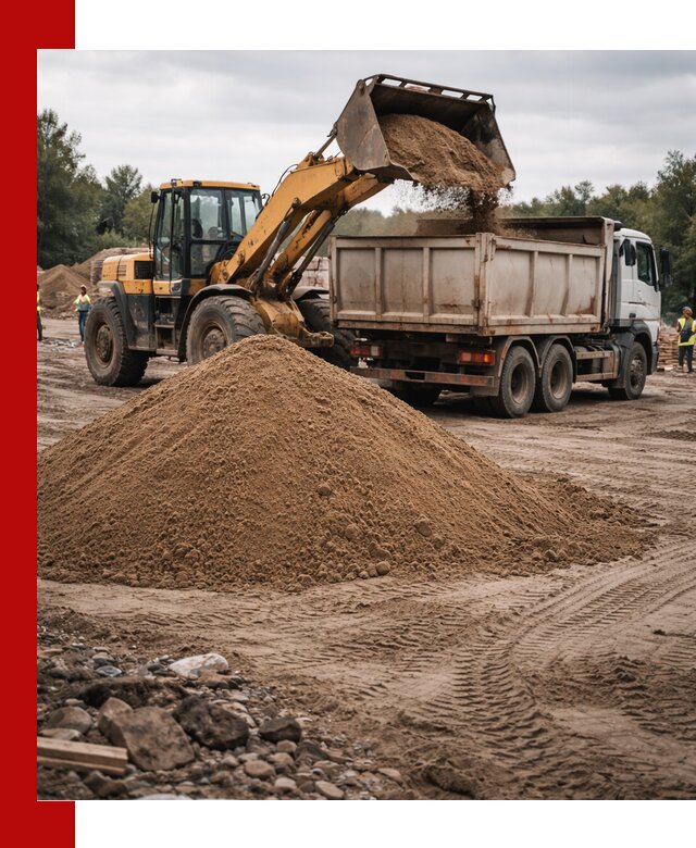 Доставка речного песка навалом в Белебее быстро и выгодно