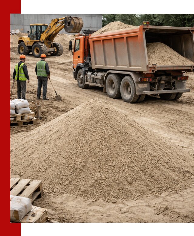 Доставка и продажа мытого речного песка в Белебее