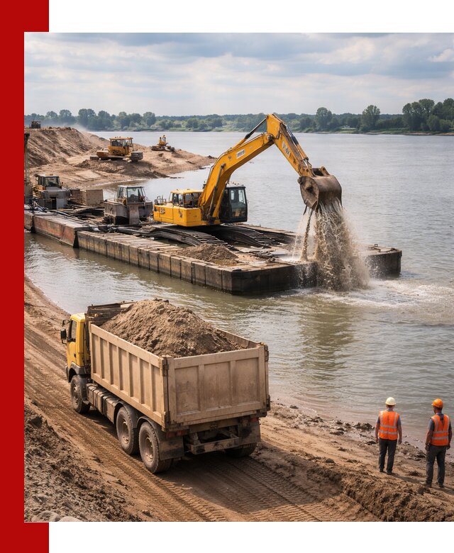 Намывной песок с доставкой в Белебее оптом и в розницу