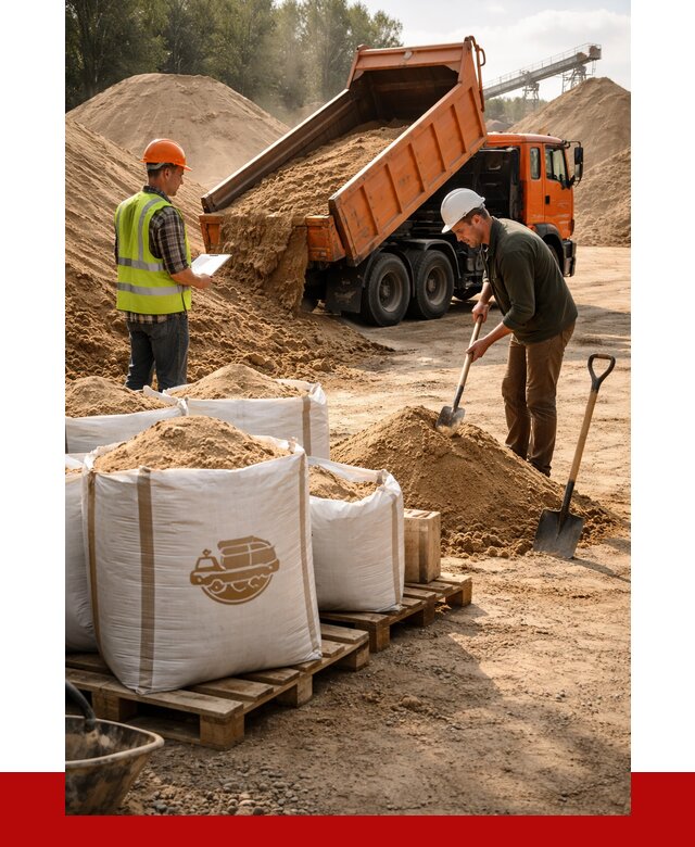 Строительный песок в Белебее от 2244 р. с доставкой, ПРОНЕРУДБлб