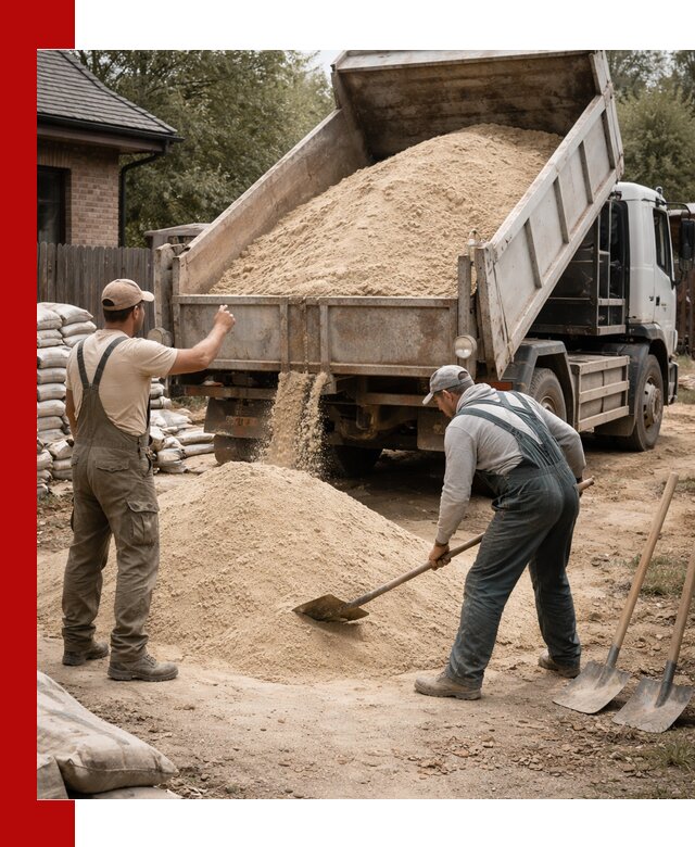 Песок для штукатурки с доставкой в Белебее качественный и чистый