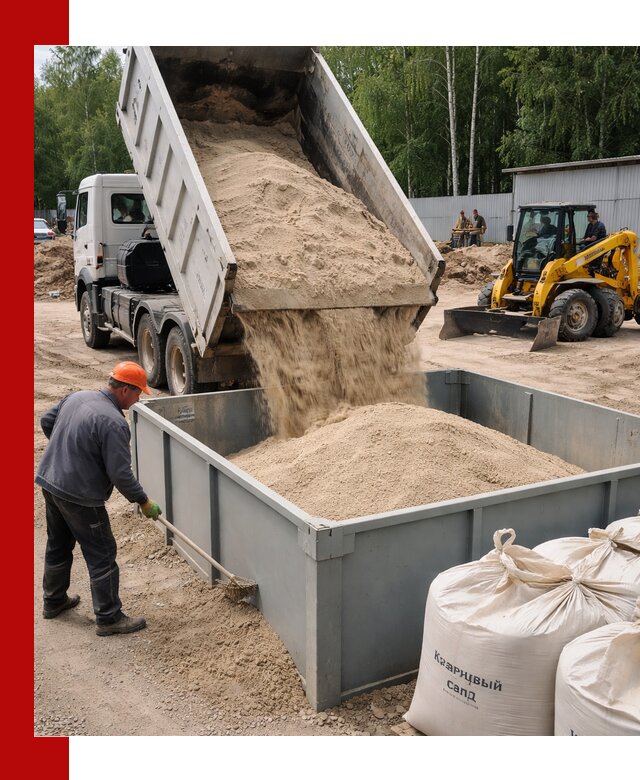 Кварцевый песок для фильтра в Белебее — доставка и качество