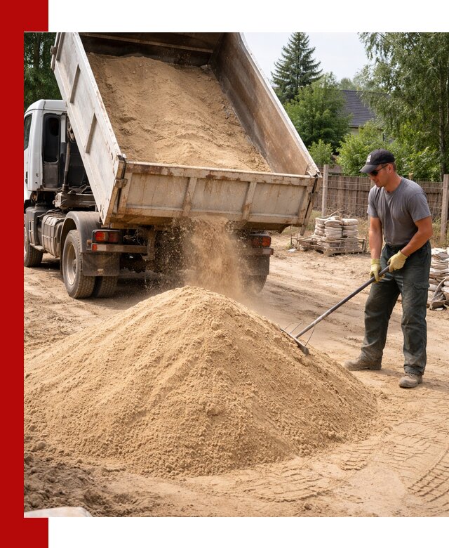 Доставка сухого песка самосвалами в Белебее