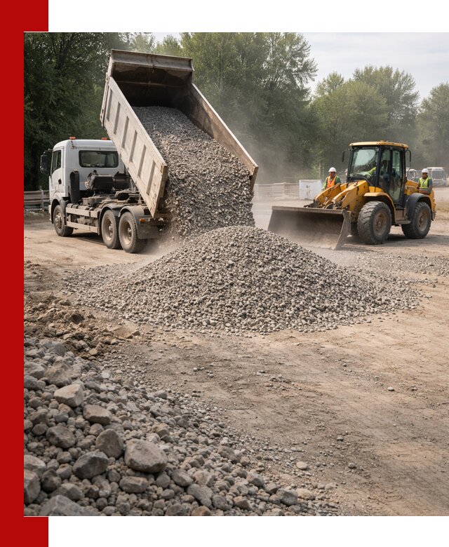 Гравий фракция 5–20 доставка в Белебее оптом и в розницу
