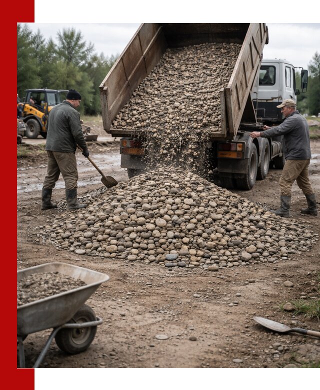 Доставка гальки речной оптом и в розницу в Белебее