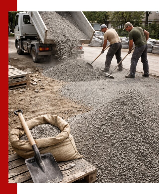 Отсев для тротуарной плитки в Белебее — доставка и укладка