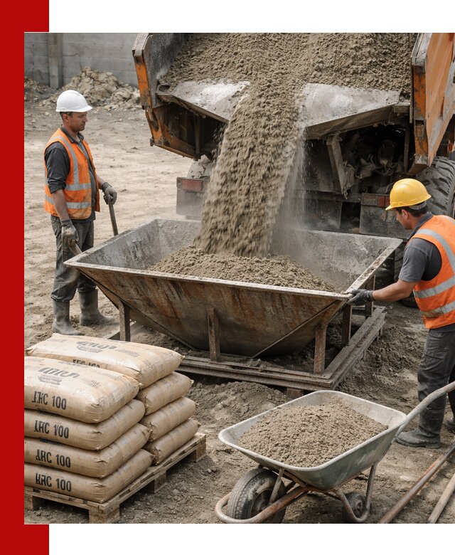 Доставка цементно-песчаной смеси М100 в Белебее