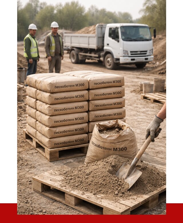 Пескобетон М300 в Белебее с доставкой от 4743 р. за куб | ПРОНЕРУДБлб