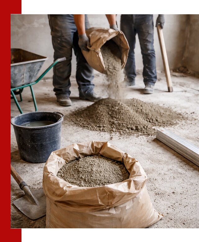 Доставка сухой смеси для стяжки в Белебее