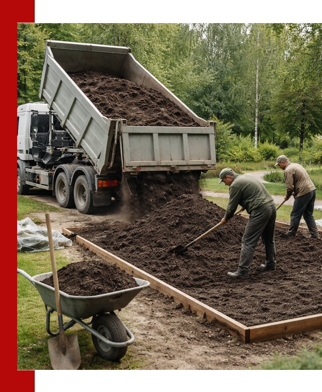 Доставка грунта для озеленения и благоустройства в Белебее