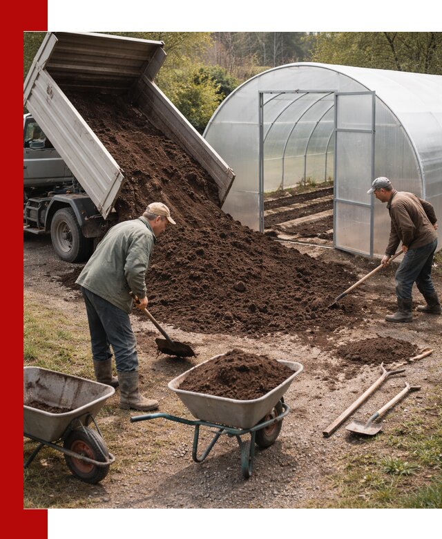 Грунт для теплицы с доставкой в Белебее — плодородный субстрат под растения