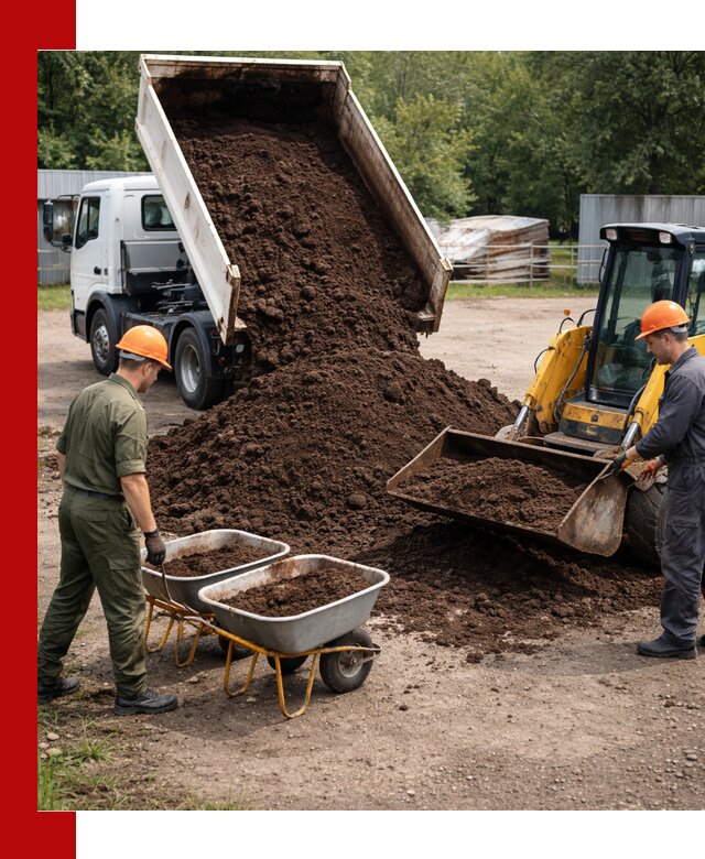 Доставка торфо-земляной смеси в Белебее для огорода и ландшафта