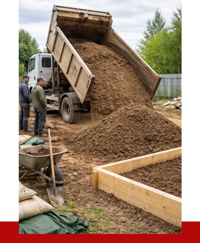Торфо песчаная смесь в Белебее с доставкой от 1887 р. | ПРОНЕРУДБлб