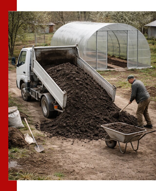 Чернозем для теплицы с доставкой в Белебее