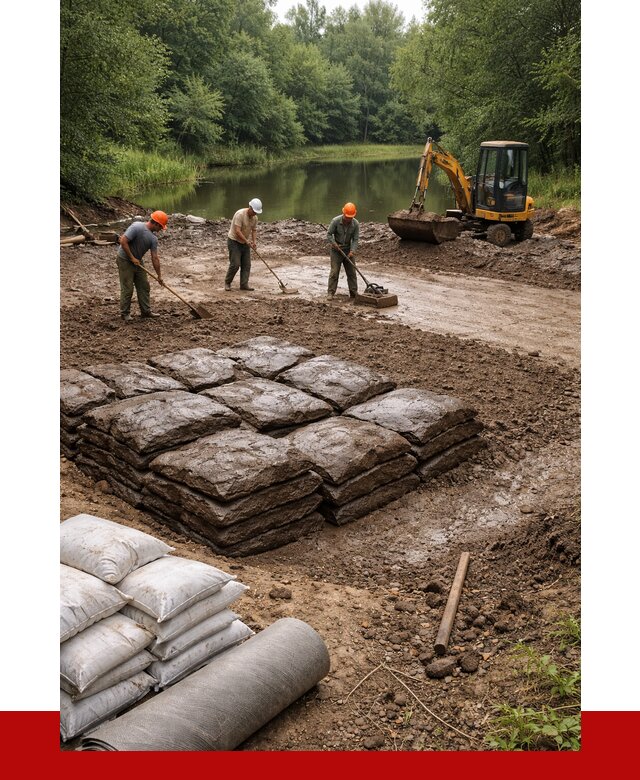 Купить глину для пруда в Белебее от 4590 р. с доставкой | ПРОНЕРУДБлб