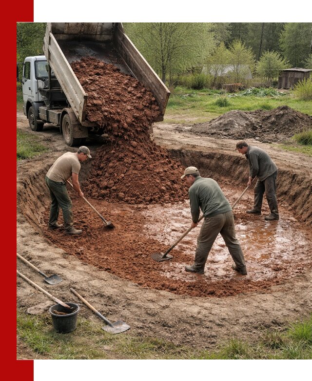 Купить качественную глину для пруда в Белебее