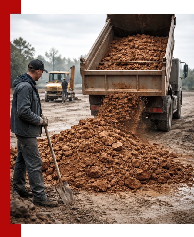 Глина для засыпки в Белебее с доставкой самосвалами