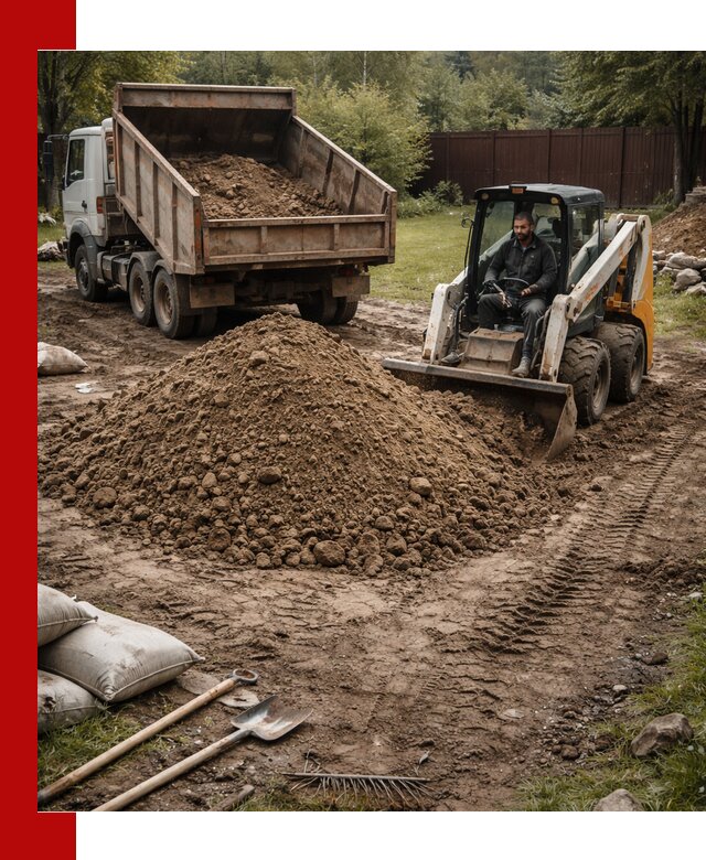 Суглинок для планировки участков в Белебее с доставкой и выгрузкой