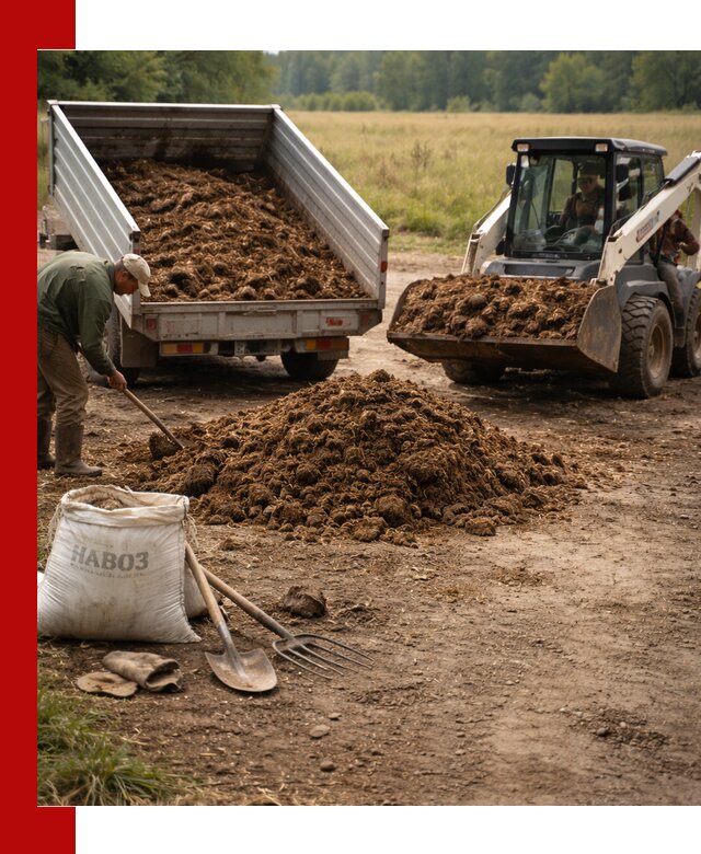 Доставка конского навоза в Белебее с разгрузкой и доставкой на объект