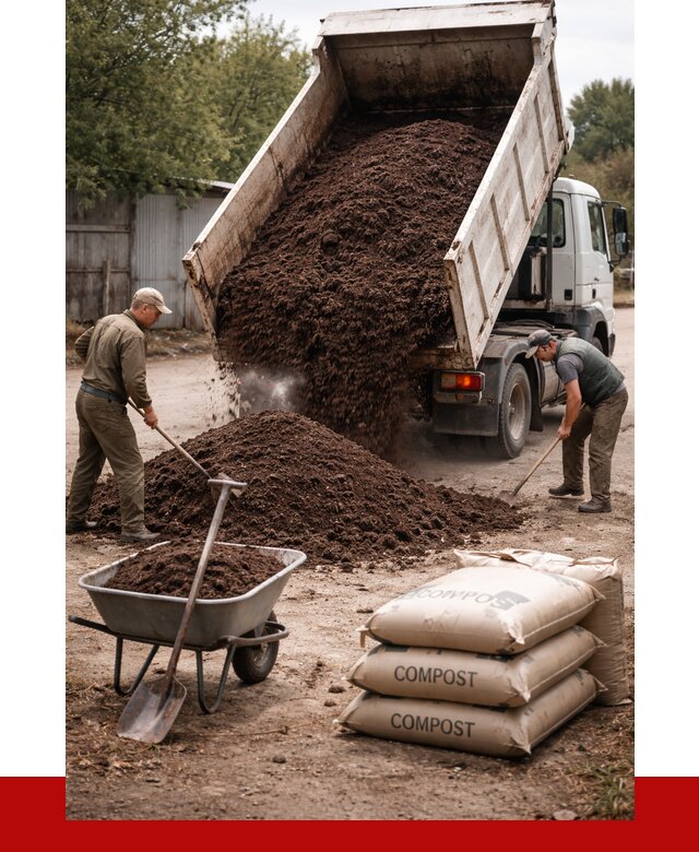 Купить компост в Белебее от 4284 р. за куб с доставкой | ПРОНЕРУДБлб
