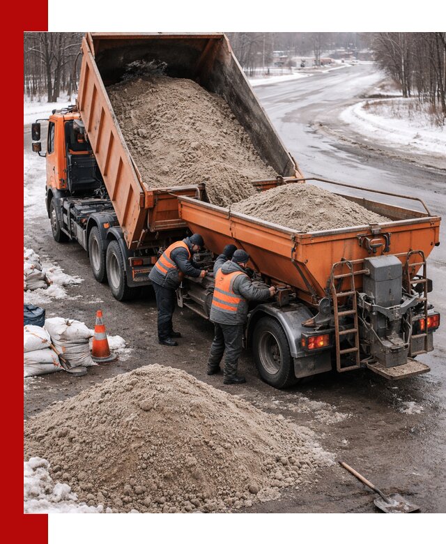 Поставка и вывоз пескосоля в Белебее оптом и в розницу