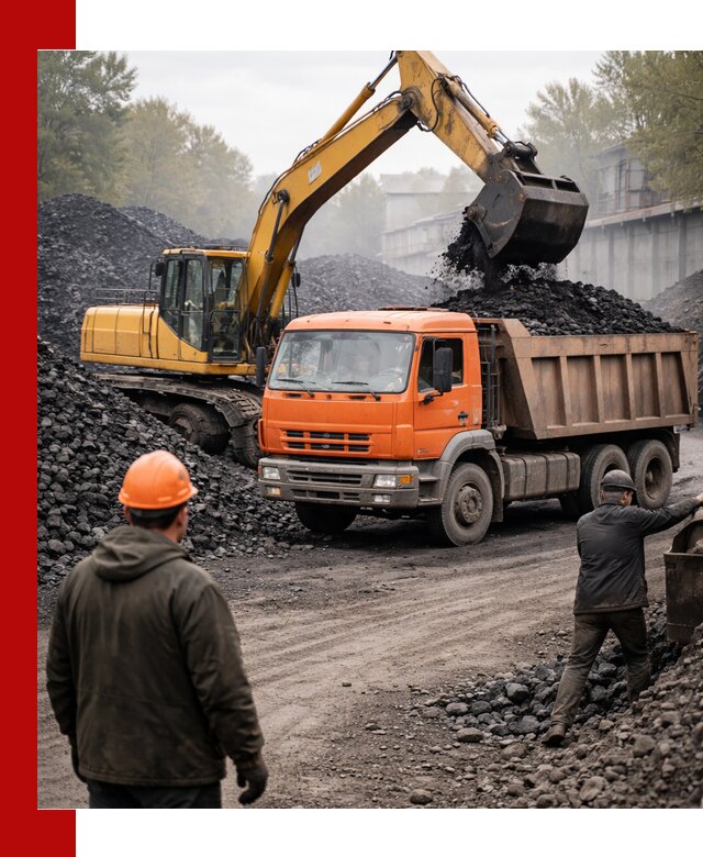 Доставка угля автотранспортом в Белебее быстро и выгодно
