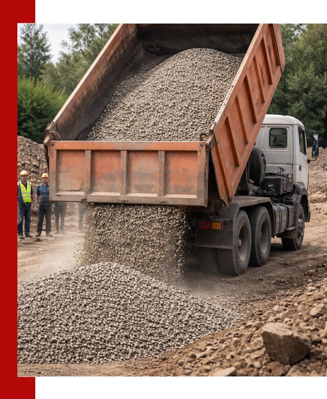 Доставка сыпучих материалов самосвалом в Белебее быстро и надежно